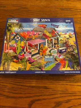 White Mountain Navy Blue 1000-Piece Puzzle Box